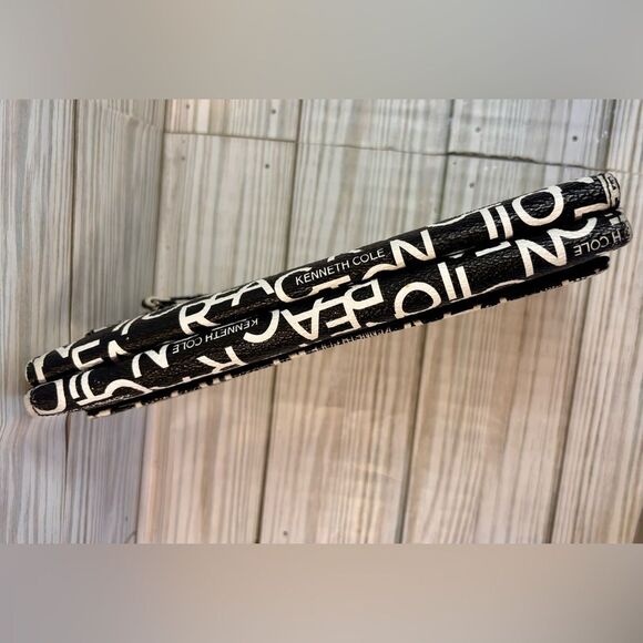 093- Kenneth Cole Reaction Black& White Long Wallet - Picture 6 of 9